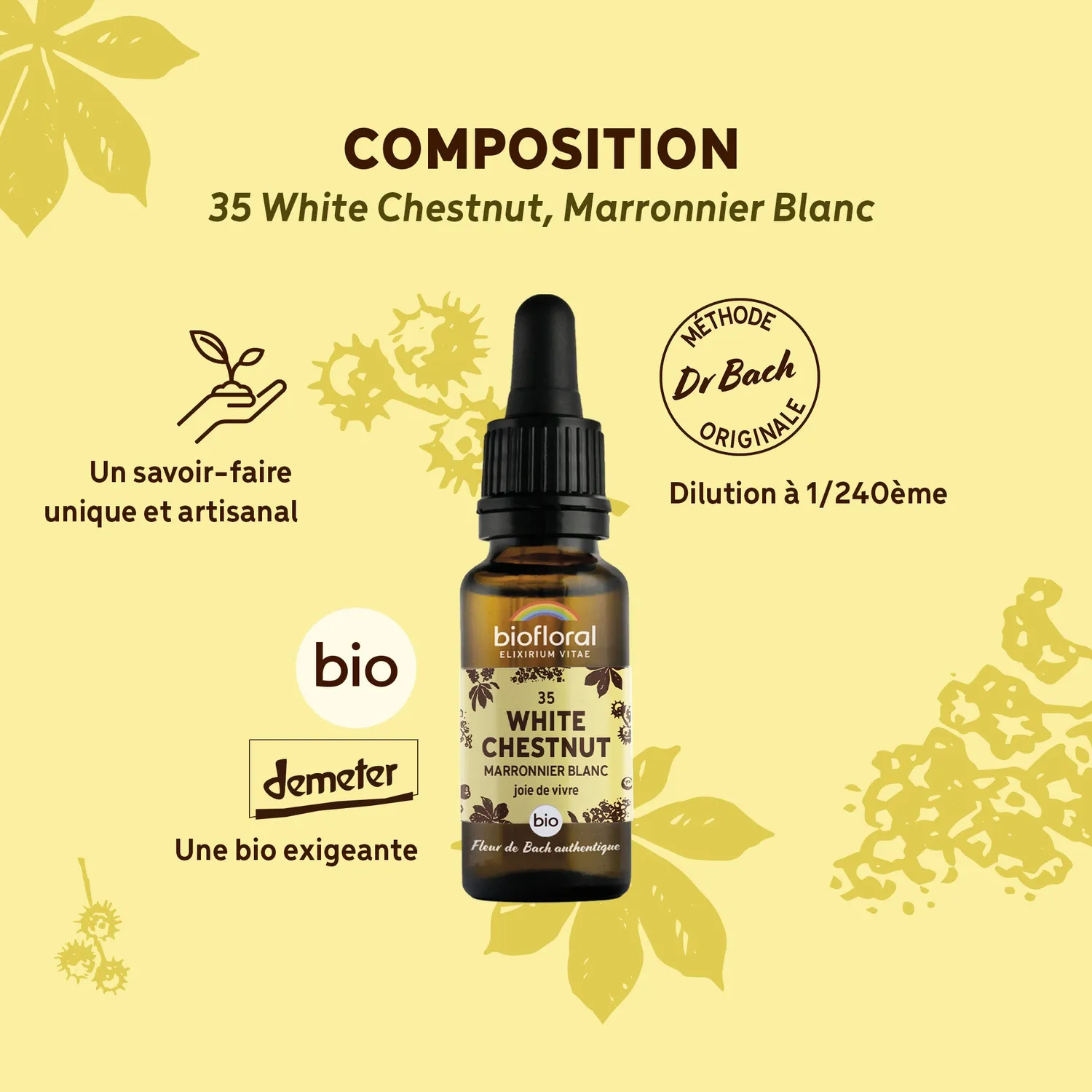 HERBALGEM Fleur de Bach n°35 Marronnier Blanc bio