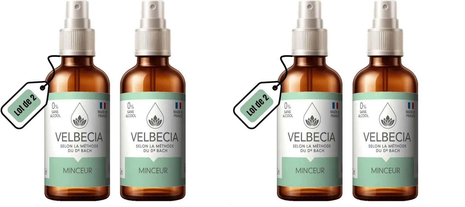 Velbecia Minceur élixir 50ml +1 offert fleurs de Bach