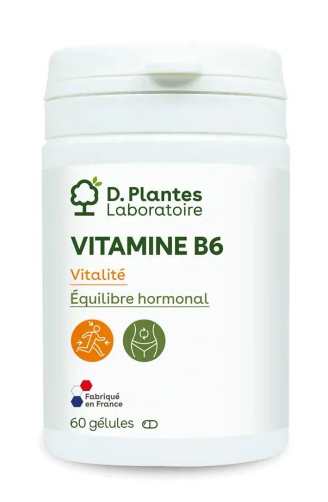 D.Plantes Vitamine B6 complément 60 gélules fatigue