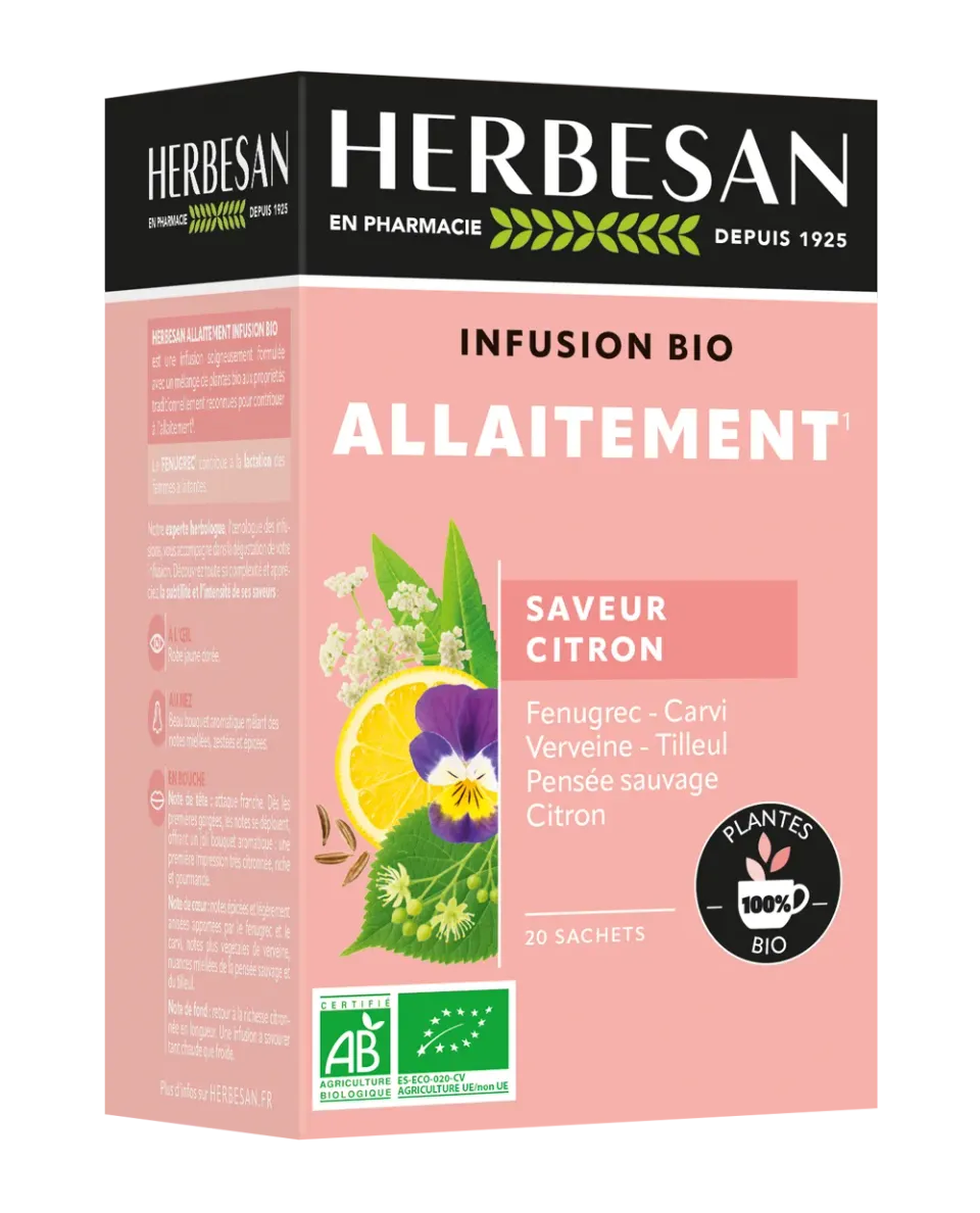 Herbesan Allaitement infusion bio citron