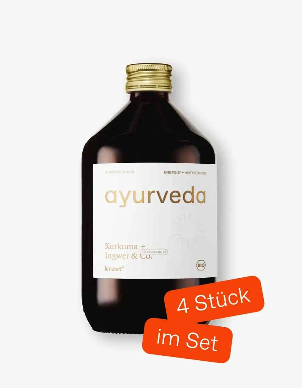 kruut Oxymel Ayurveda vinaigre miel bio 4x500ml énergie