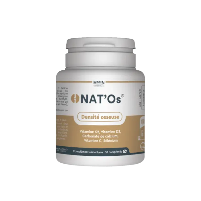 Laboratoires Monin Chanteaud Nat'Os 90 comprimés os calcium K2 D3