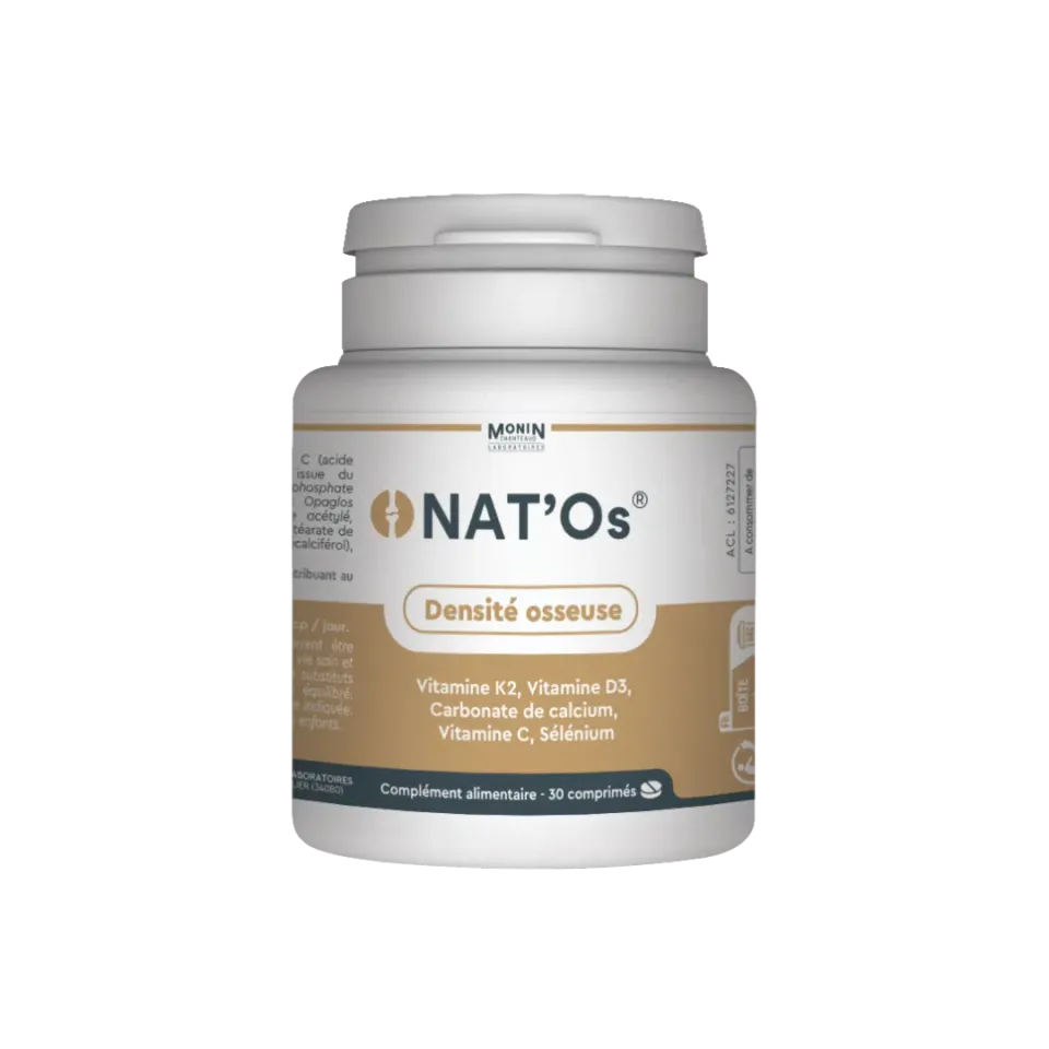 Laboratoires Monin Chanteaud Nat'Os 90 comprimés os calcium K2 D3
