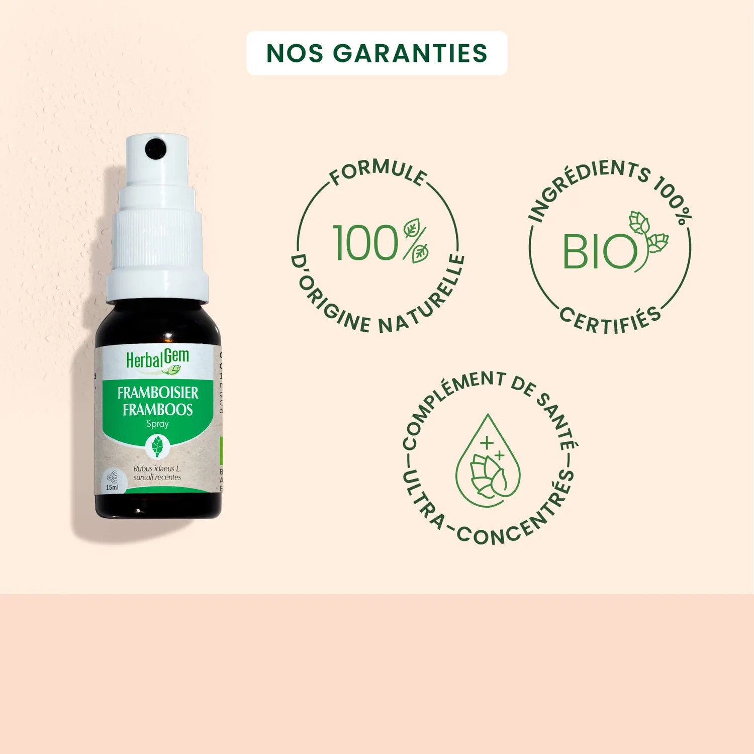 HerbalGem Bourgeon de Framboisier spray bio confort féminin